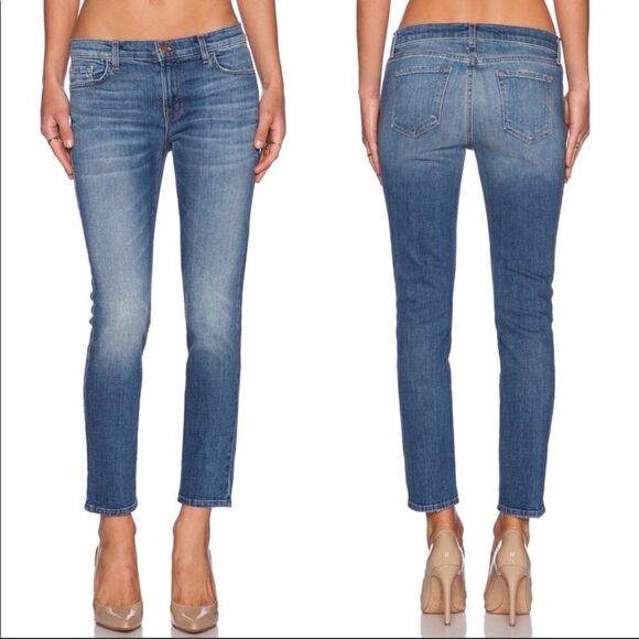 Revolve J Brand Rival Cropped Ellis Straight Skinny Jeans - Picture 1 of 16